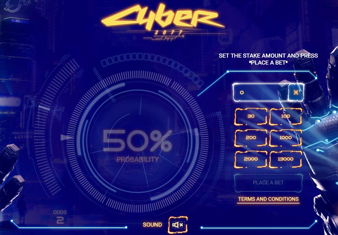 Cyber 2077: ඔබේ වාසනාව අදම උරගා බලන්න!