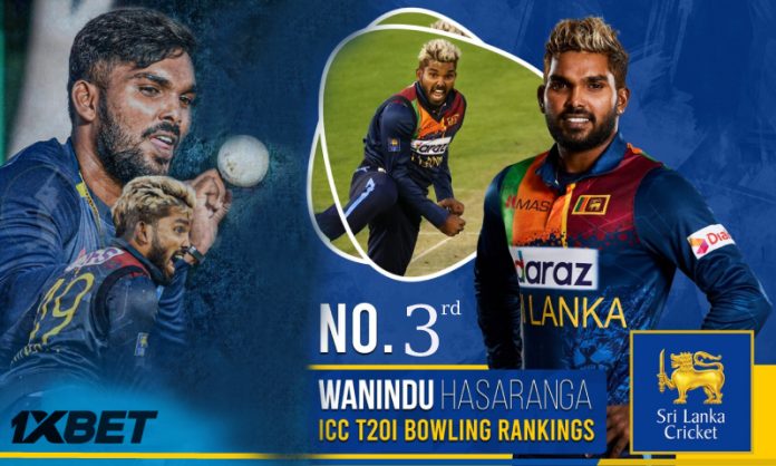 Vanidu Hasaranga moves up to third position in ICC rankings