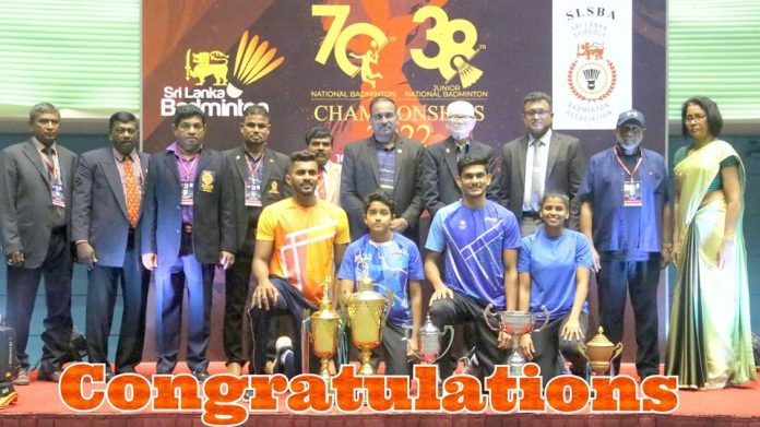 70 වැනි ජාතික සහ 38 වැනි කනිෂ්ඨ බැඩ්මින්ටන් ශූරතාවය -70th National and 38th Junior Badminton Championship