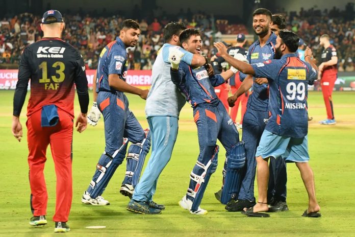 RCB ක්‍රීඩකයන්ට මන්කාඩ් අමතක කල LSG සුපිරි හඹායෑම.! Lucknow Super Giants pull off thrilling win after dramatic finish