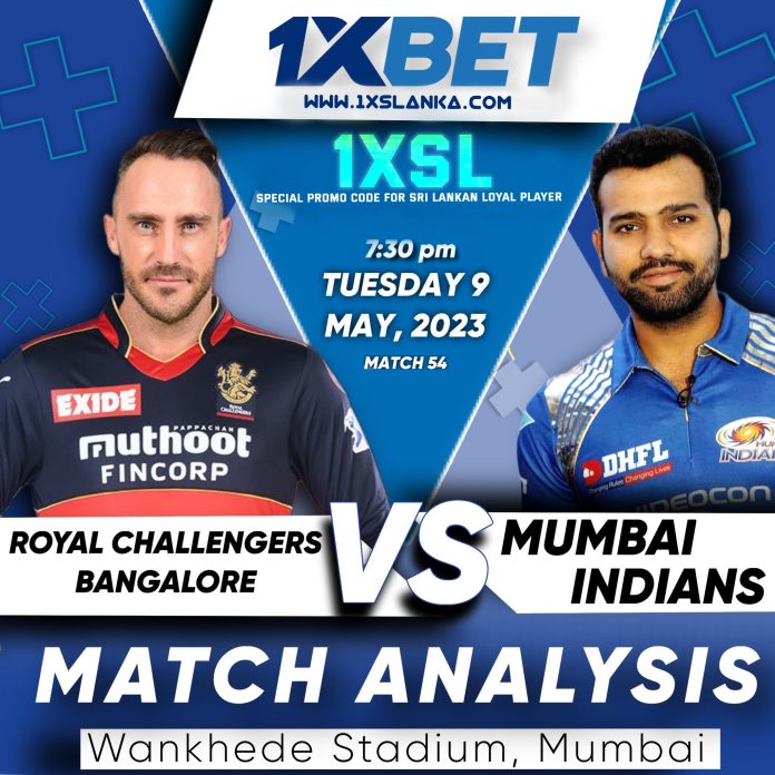 Mumbai Indians vs Royal Challengers Bangalore තරඟ විශ්ලේෂණය – IPL 2023, Mumbai Indians vs Royal Challengers Bangalore Match Analysis. Indian Premier League 2023