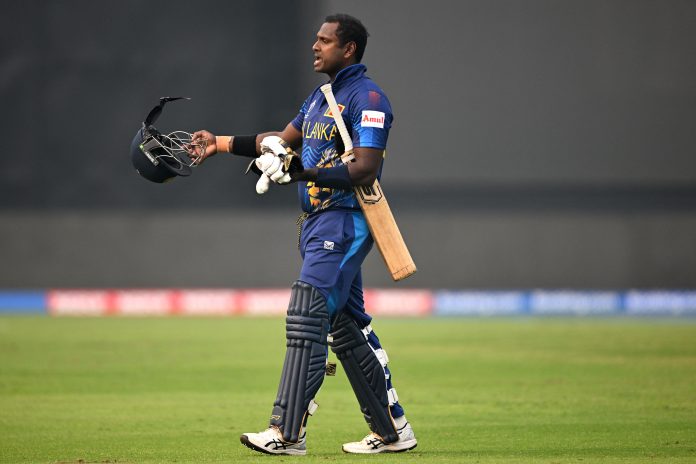 තම දැවීයාම පිළිබද මැතිව්ස් වීඩියෝ සාක්ෂි ඉදිරිපත් කරයි.- Angelo Mathews releases ‘video evidence’ to refute umpire’s two-minute claim එක්දින ලෝක කුසලාන ක්‍රිකට් තරගාවලිය 2023