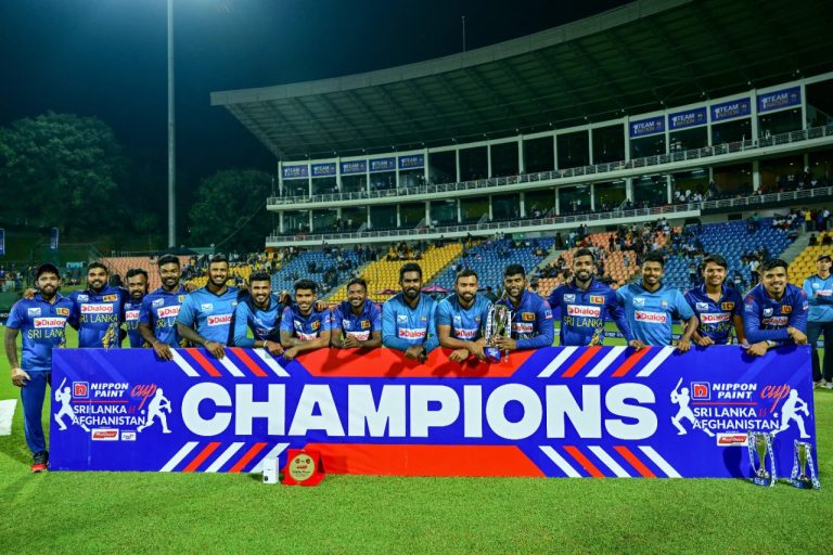 පැතුම් නිශ්ශංක ක්‍රිකට් වාර්තා පොත් අලුත් කරයි-Nissanka scores a ton as SL win by seven wickets to clean sweep AFG 3-0