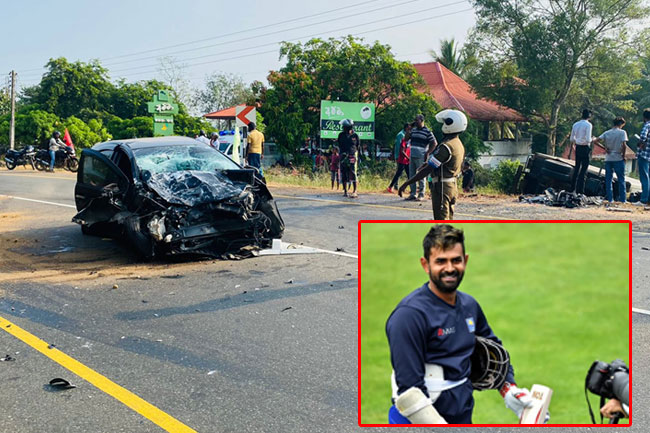 තිරිමාන්නට හදිසි අනතුරක්!- Lahiru Thirimanne hospitalized after car crash in Anuradhapura.