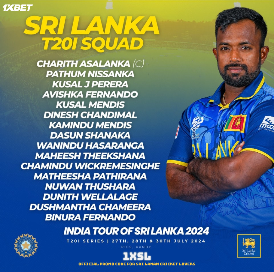 ඉන්දියාව සමග පැවැත්වෙන T20 තරඟාවලිය සඳහා  ශ්‍රී ලංකා කණ්ඩායම ප්‍රකාශයට පත් කර ඇත, නායකත්වය charith asalanka ට. The Sri Lankan team for the T20 series against India has been announced and charith asalanka has been named as its captain. 