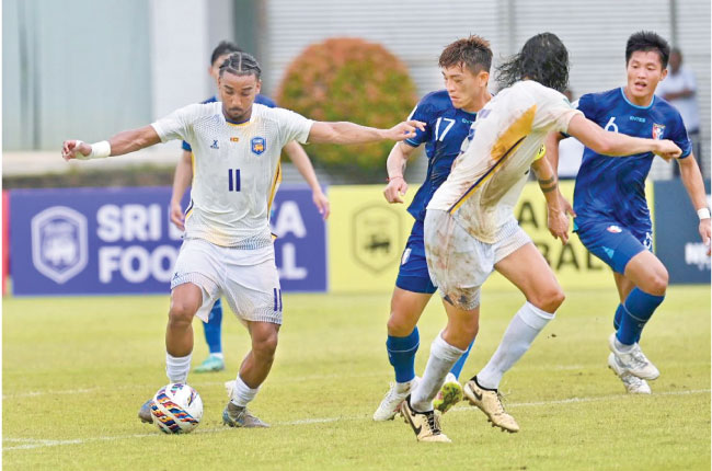 ශ්රී ලංකාවෙන් චීන තායිපෙට දැඩි ප්රහාරයක් – AFC 2027 සුදුසුකම් තරඟයක විශිෂ්ට ජයක්-Sri Lanka crush Chinese Taipei
