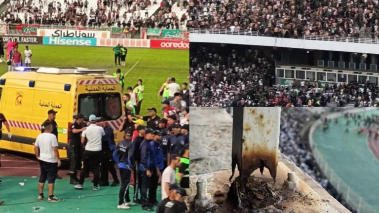 අල්ජීරියාවේ MC Alger ක්‍රීඩාංගනයක බිඳවැටීමකින් තිදෙනෙකු ජීවිතක්ෂයට