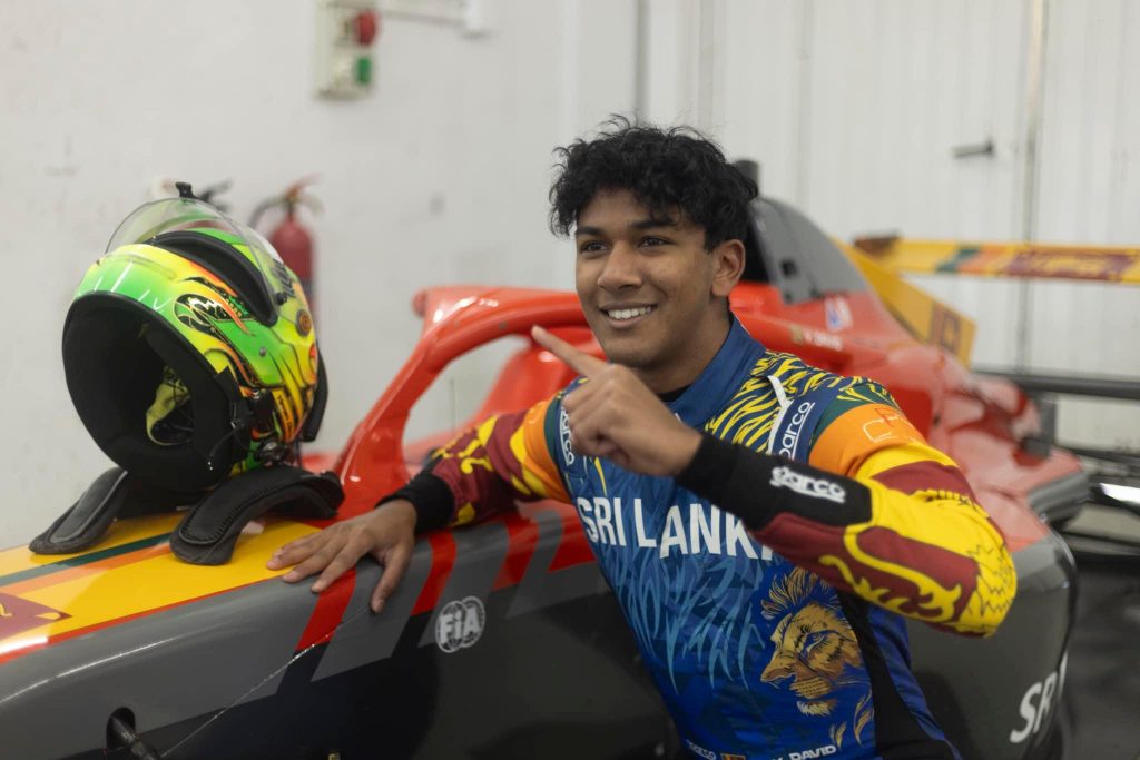 යෙවන් ඩේවිඩ් FIA ෆෝමියුලා 3 තරඟාවලියට සහභාගී වූ පළමු ශ්‍රී ලාංකිකයා බවට පත්වේ.!