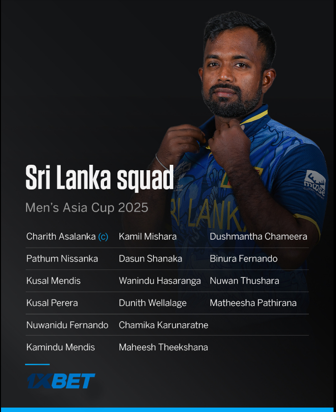 ආසියානු කුසලානයට යන ශ්‍රීලංකා සිංහ සංචිතය එලිදක්වයි!