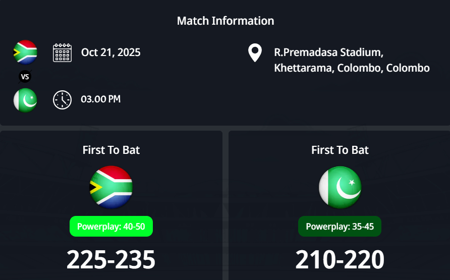 2025 කාන්තා ලෝක කුසලානය: 22 වන තරගය, දකුණු අප්‍රිකානු කාන්තා vs පකිස්ථාන කාන්තා තරඟ අනාවැකිය - දකුණු අප්‍රිකාව vs PAK W අතර අද තරඟය කවුද දිනන්නේ?