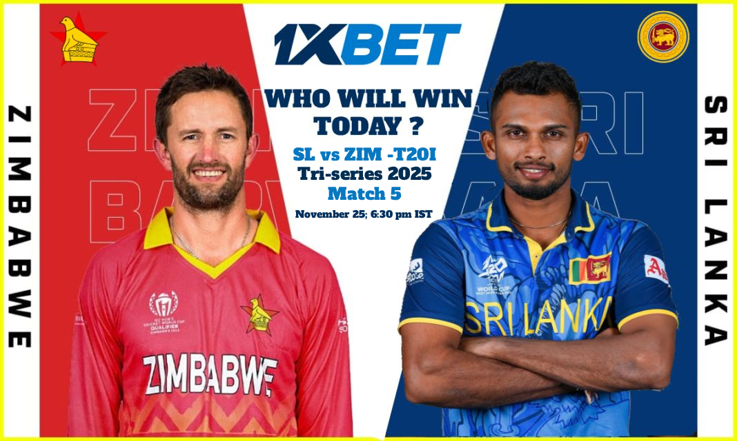 SL vs ZIM, T20I තුන්කොන් තරඟාවලිය 2025: ශ්‍රී ලංකාව සහ සිම්බාබ්වේ අතර අද තරඟයෙන් කවුද දිනන්නේ?