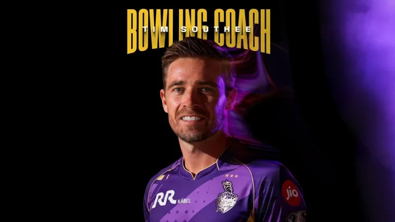 කොල්කටා නයිට් රයිඩර්ස් කණ්ඩායමේ පන්දු යැවීමේ පුහුණුකරු ලෙස Tim Southee පත් කෙරේ!