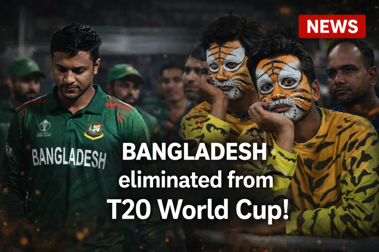 බංග්ලාදේශය T20 ලෝක කුසලානයෙන් ඉවතට!
